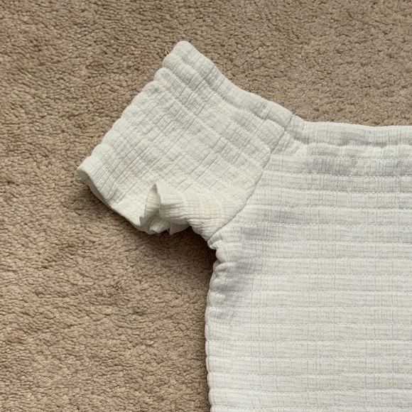 DYNAMITE | White Off-Shoulder Top - Picture 3 of 3